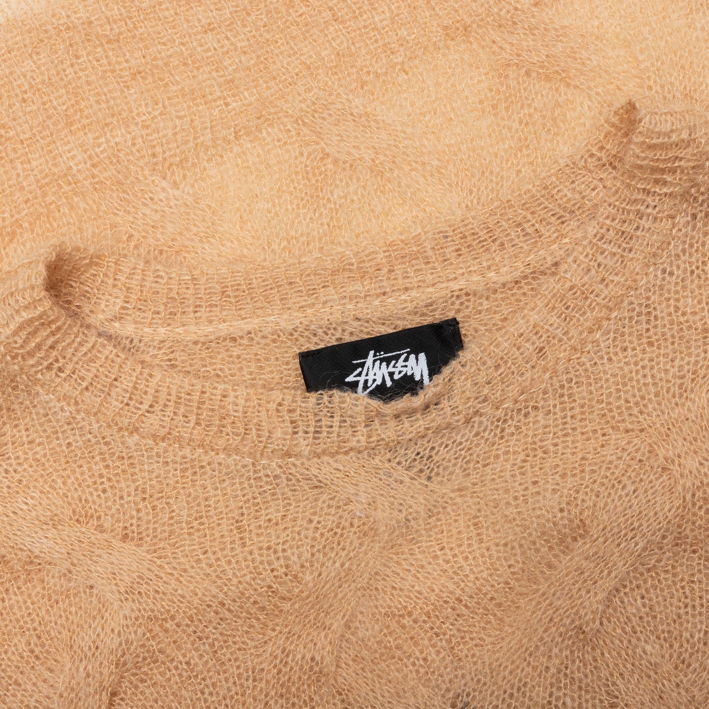 Loose Knit Cross Cable Sand