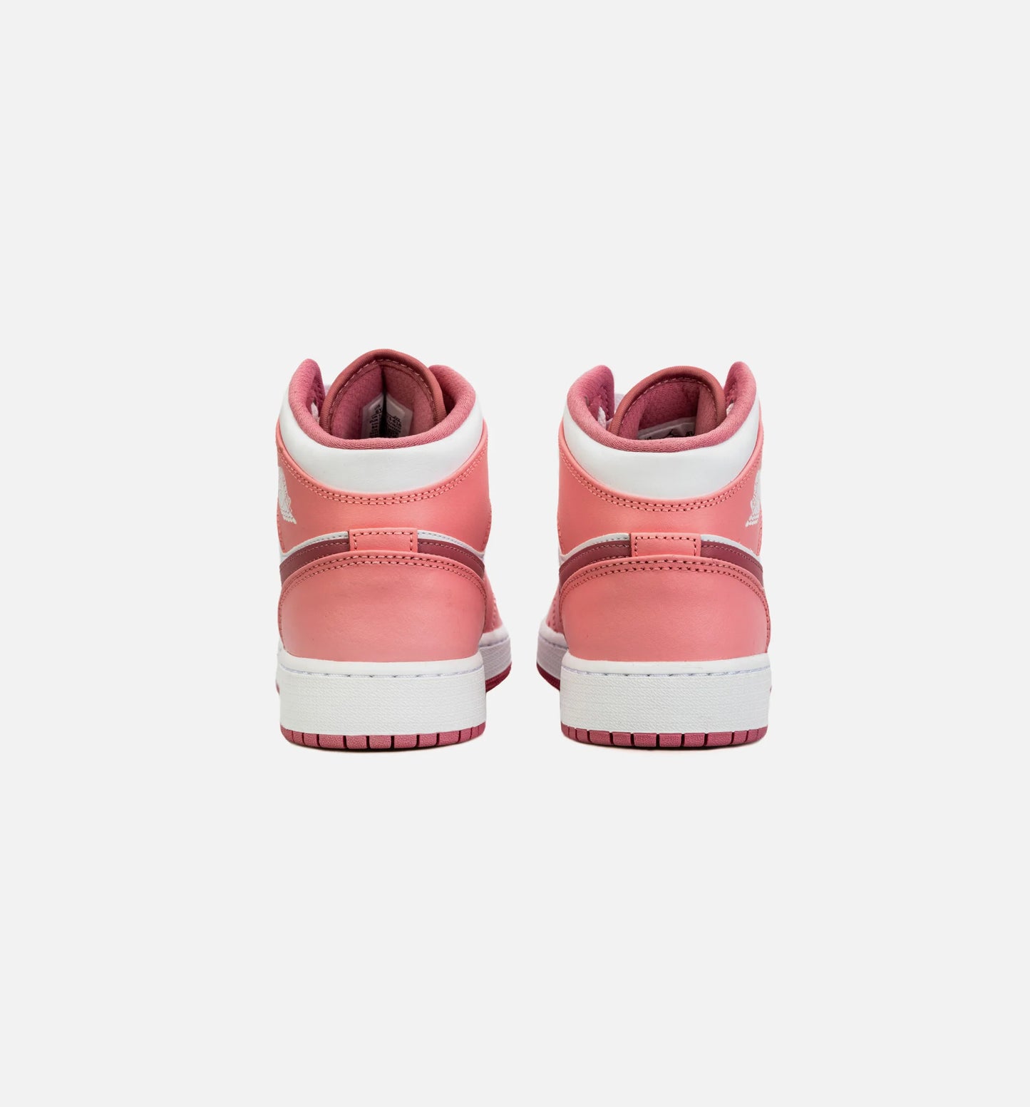 Air Jordan 1 Retro Mid Valentines Day Grade School Lifestyle Shoe Pink White Free Shipping