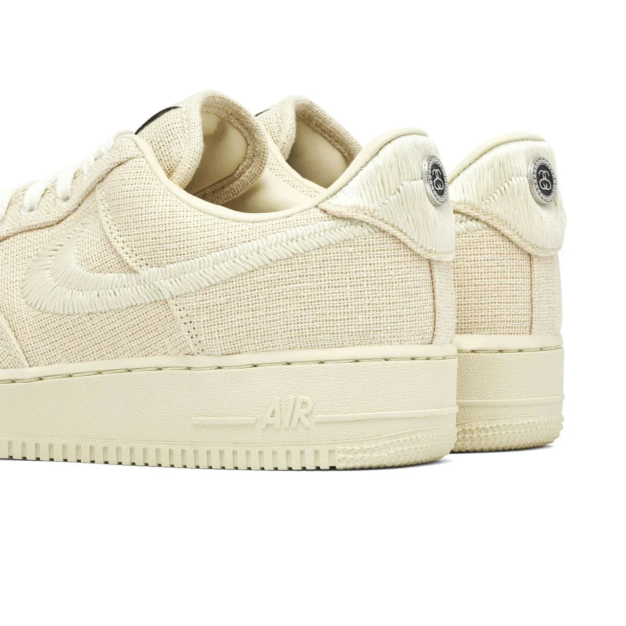 Nike Air Force 1 Stussy Canvas Beige Édition Premium Confort Style