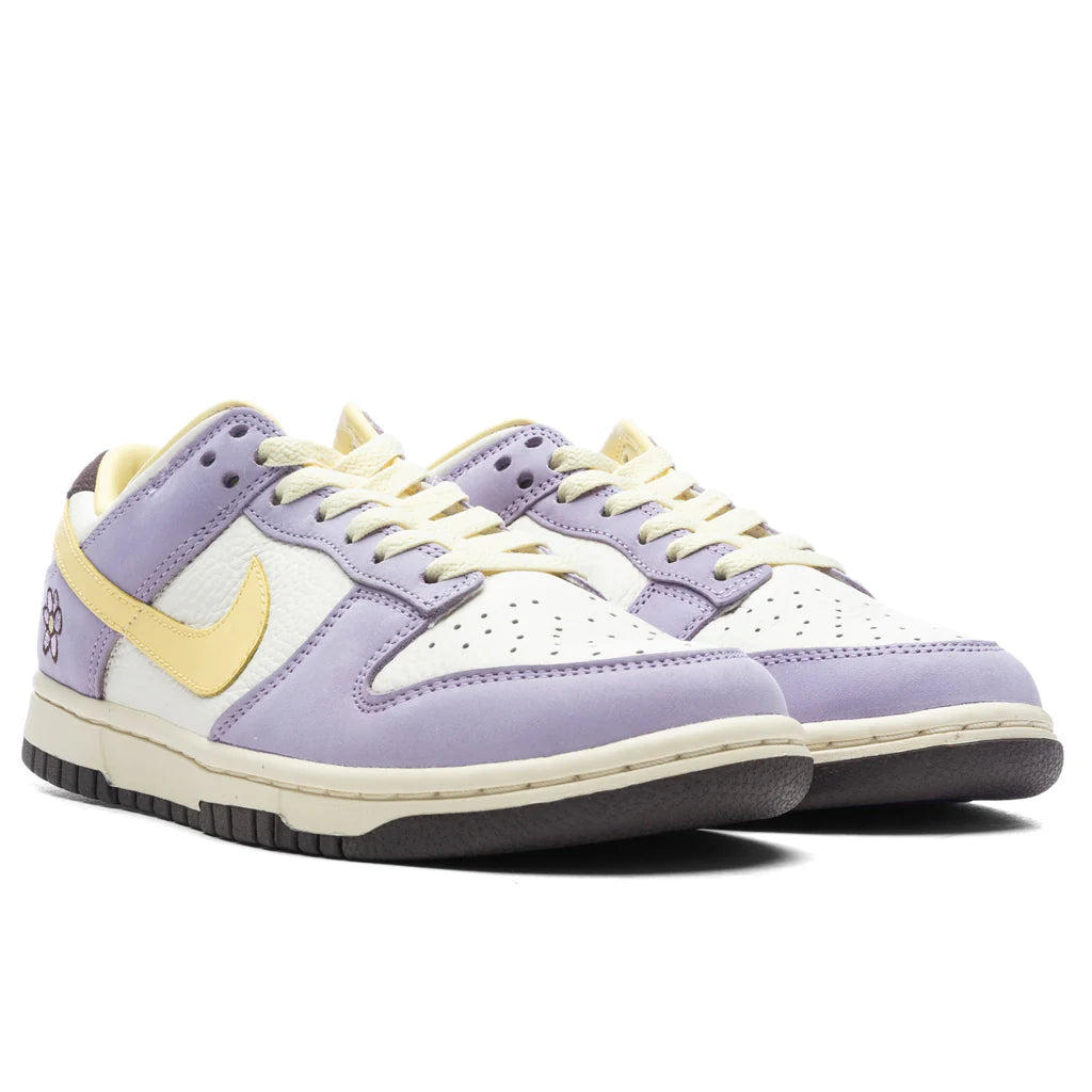 Womens Dunk Low Lilac Bloom Lilac Bloom Soft Yellow Sail