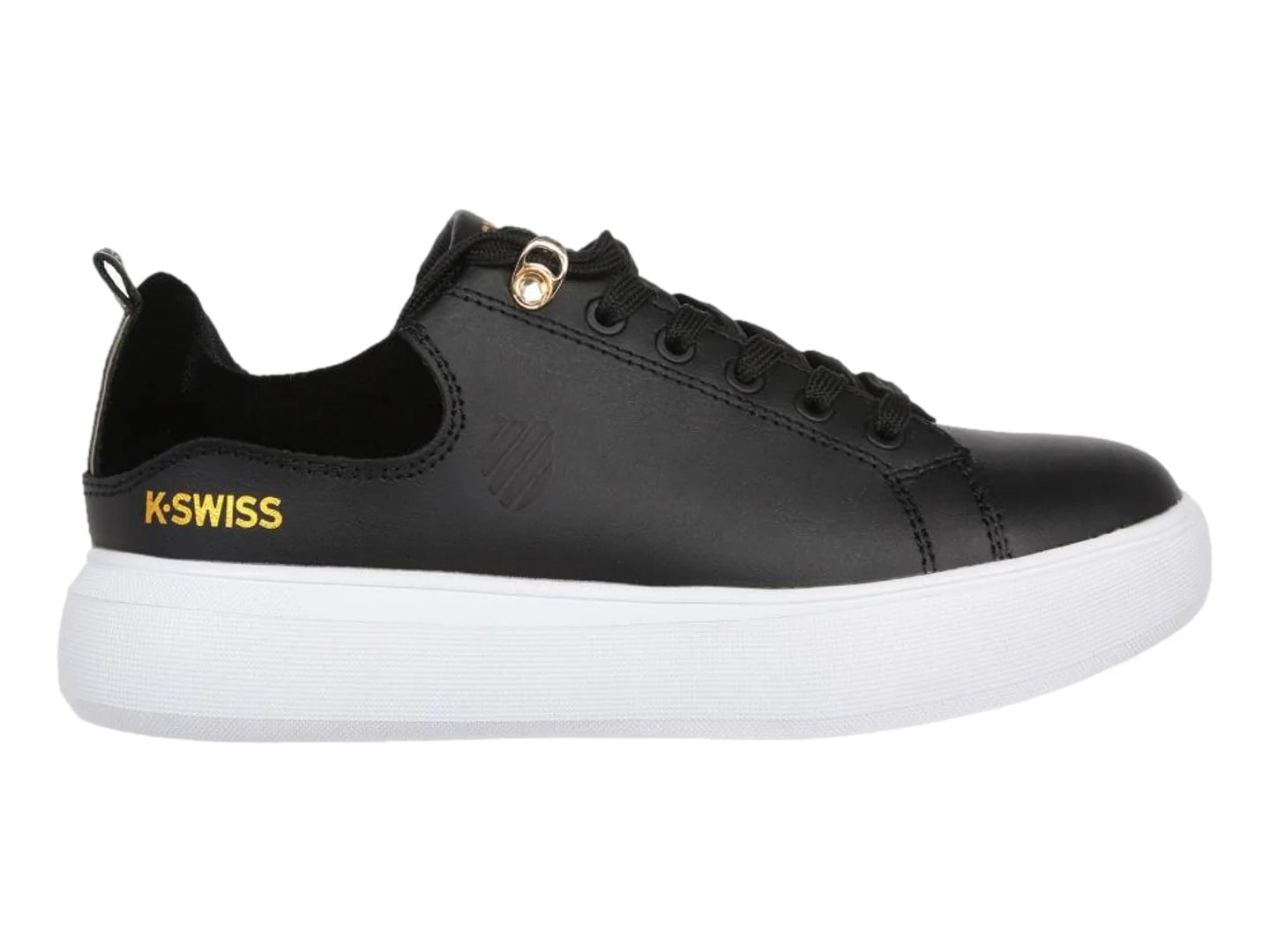 Tenis K SWISS Alessius Negro y Dorado para Mujer