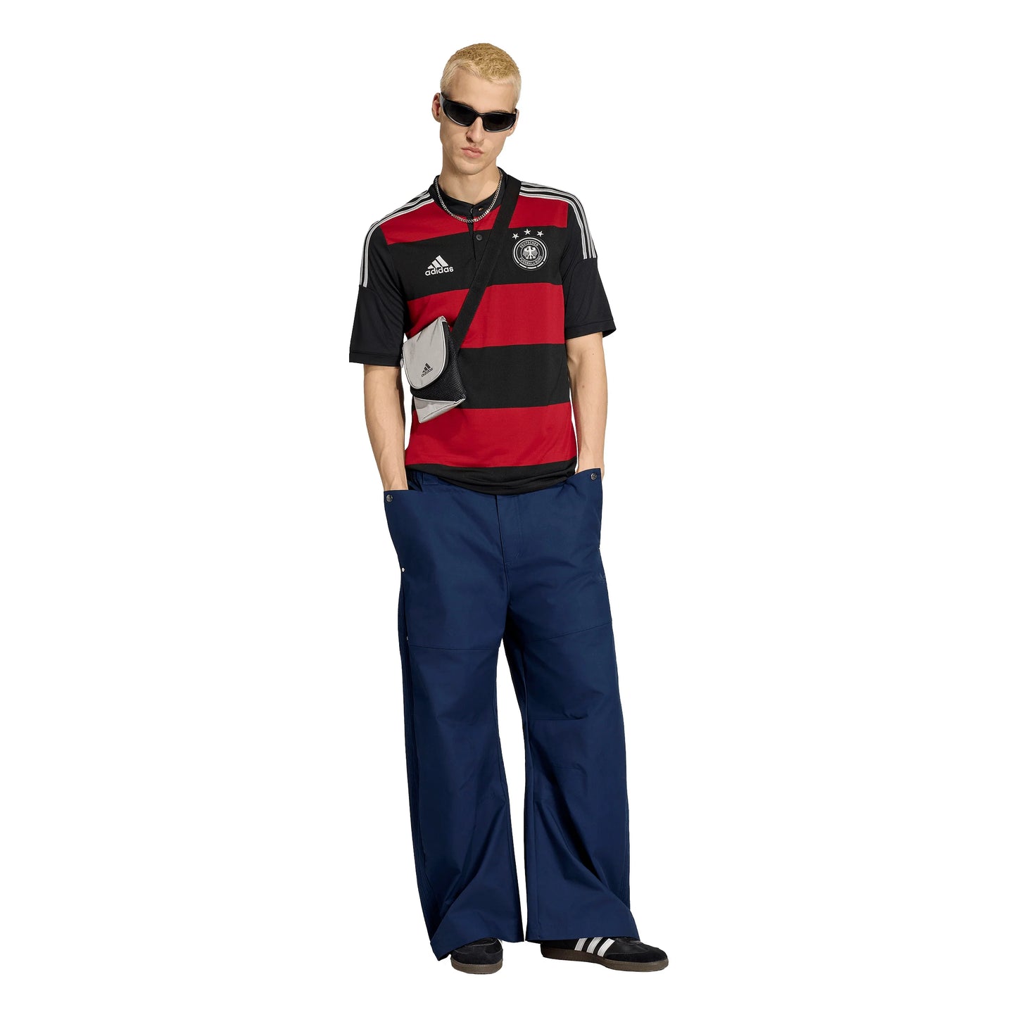 adidas Germany Away 2014 Mens Soccer Jersey Black Red White