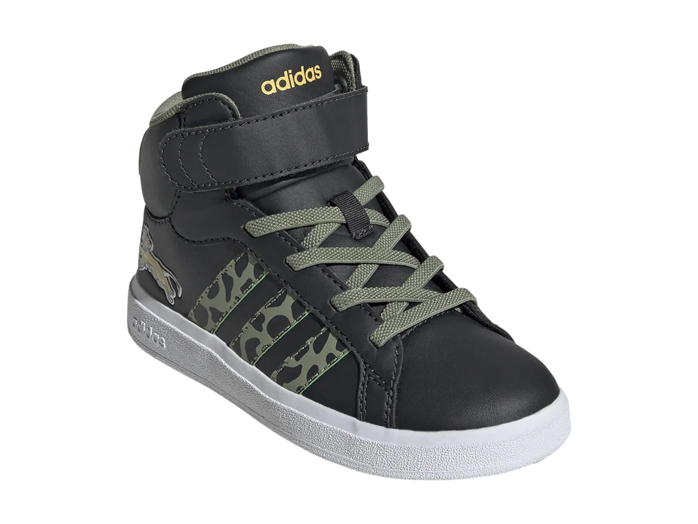 Tenis Adidas Grand Court Mid Lion King Verde para Niño