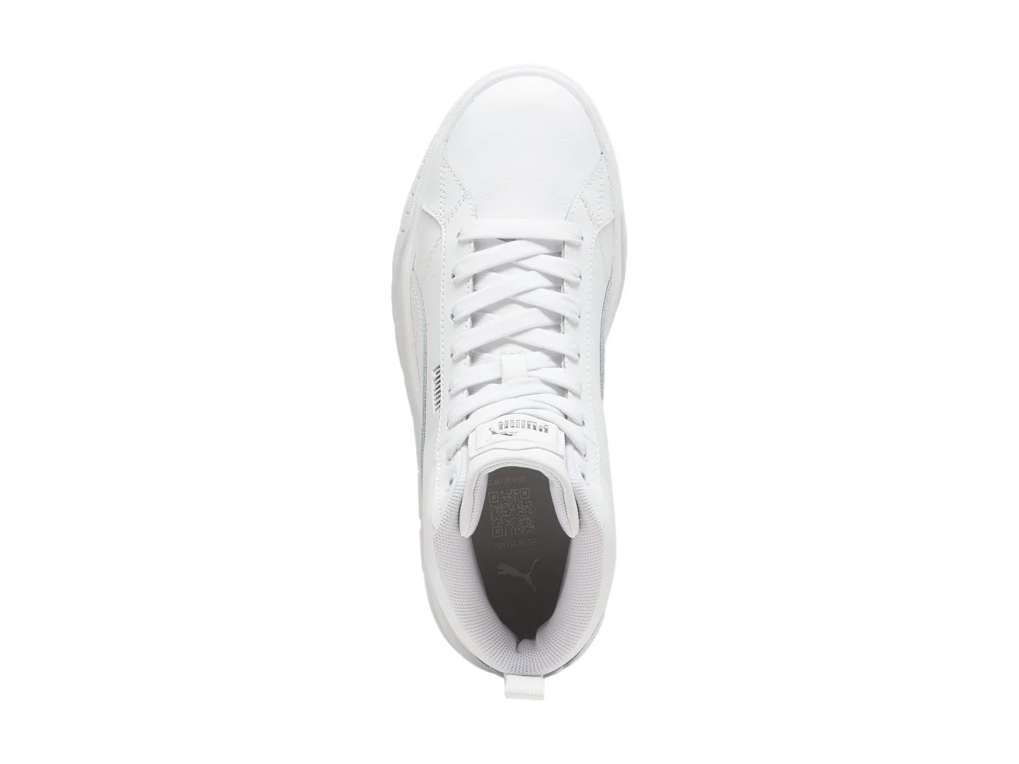 Tenis PUMA Carmen II Mid Blancos y Plata para Mujer