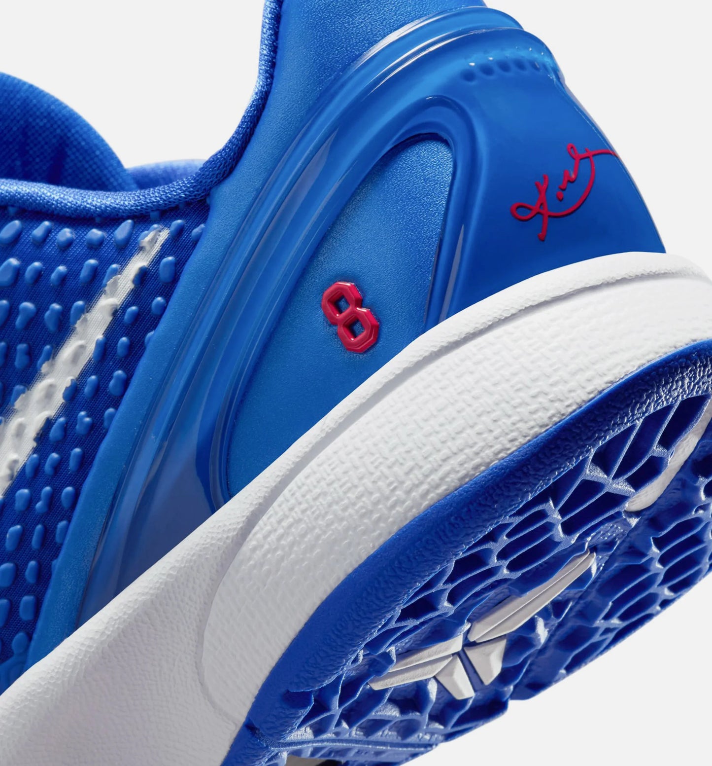 Kobe 6 Protro Dodgers Grade School Lifestyle Shoe Game Royal White University Red