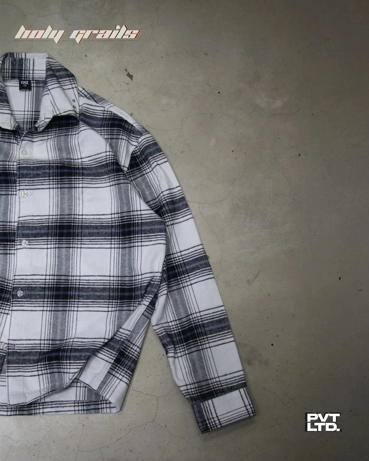 Iced White Button Down Shirt HG x Pvt Ltd