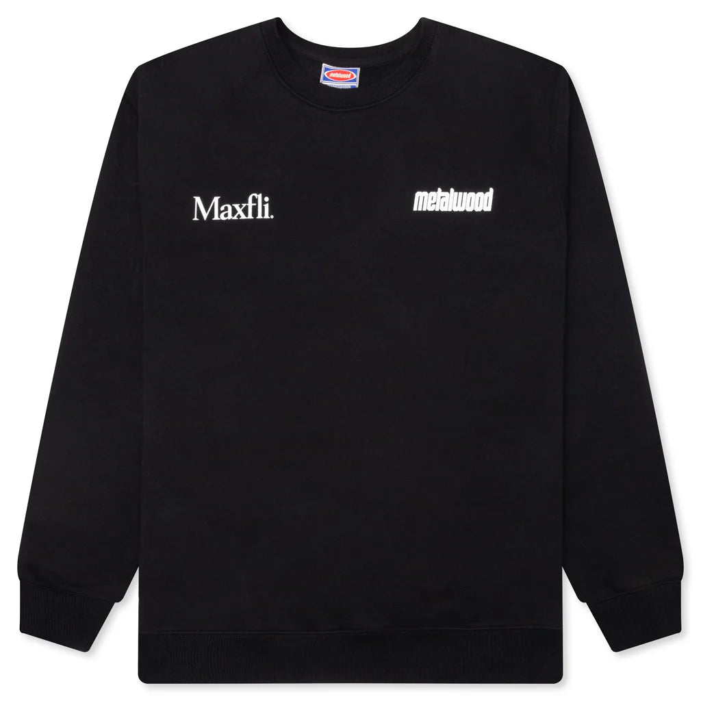 Metalwood x Maxfli Aussie Blade Crewneck Sweatshirt Black