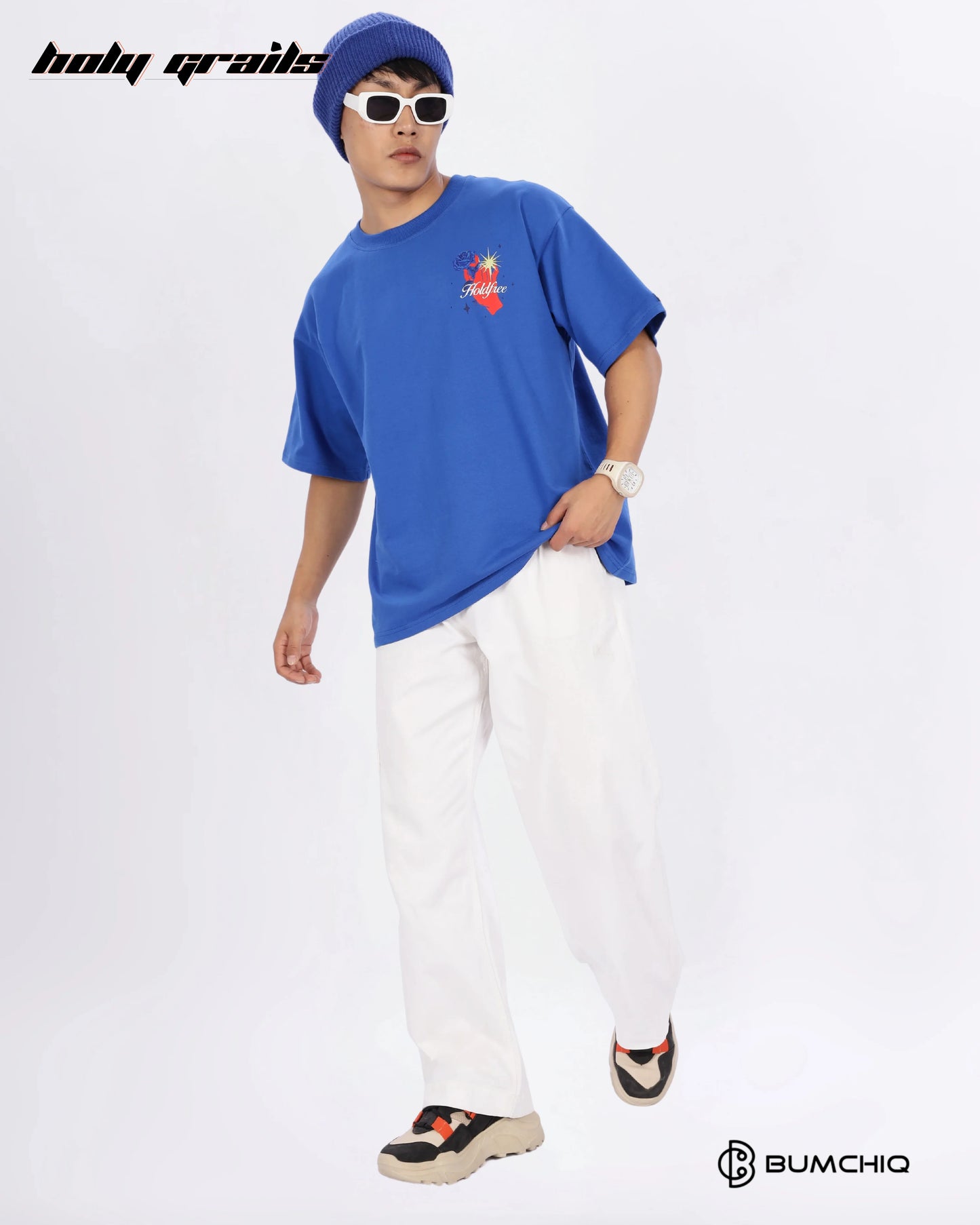 Solo Bitch Blue Oversize Tee HG x Bumchiq