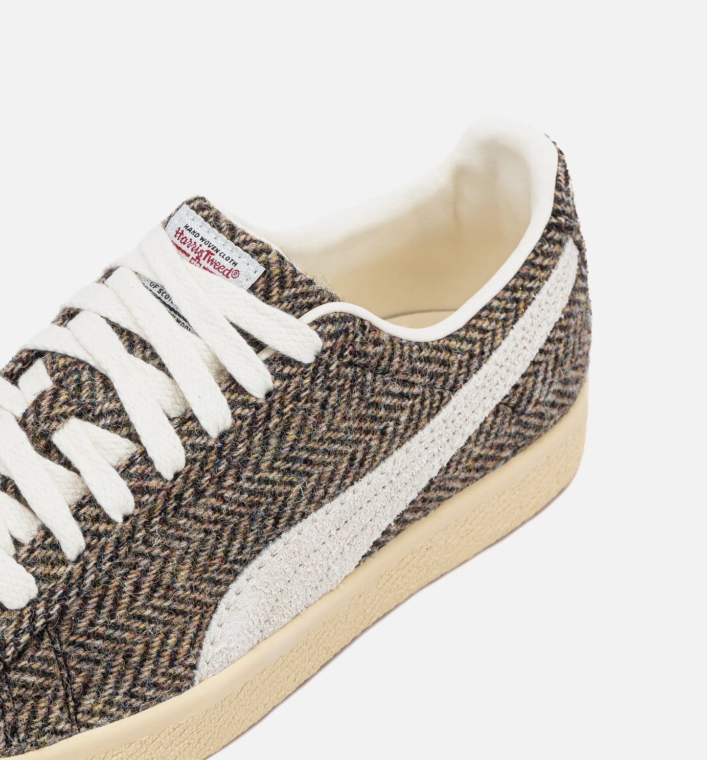 Clyde Harris Tweed Mens Lifestyle Shoe Chamomile Caramel Latte
