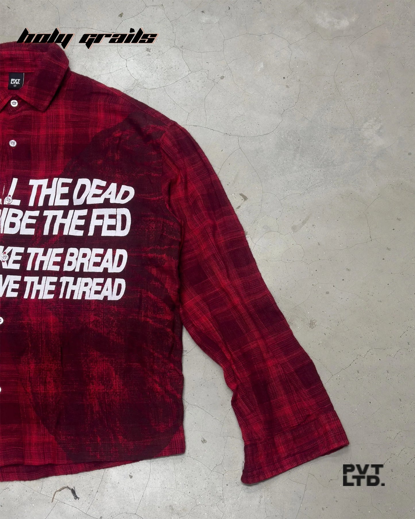 The Butterfly Red Flannel Shirt HG x Pvt Ltd