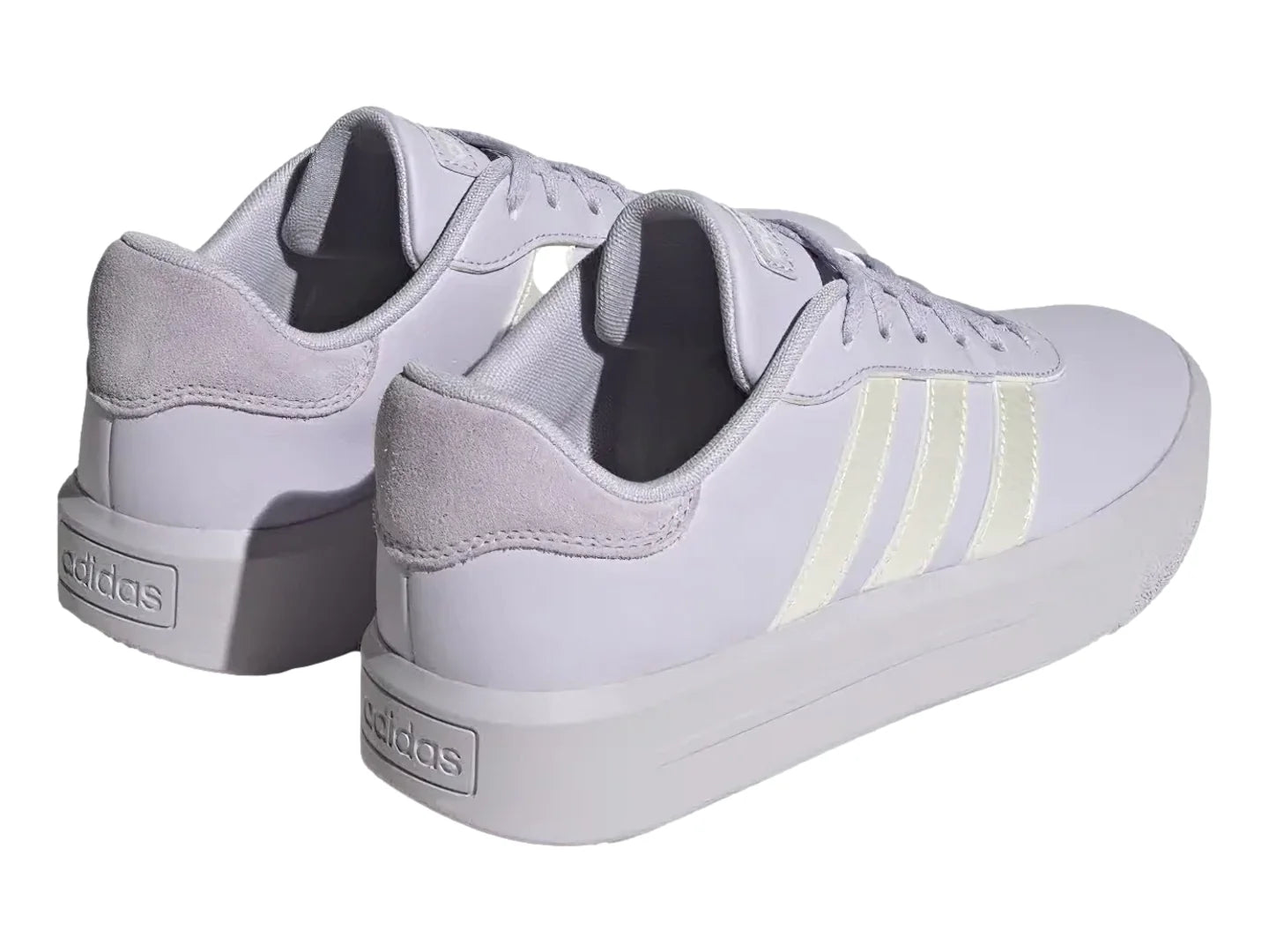 Tenis Adidas Court Platform Morado y Plata para Mujer