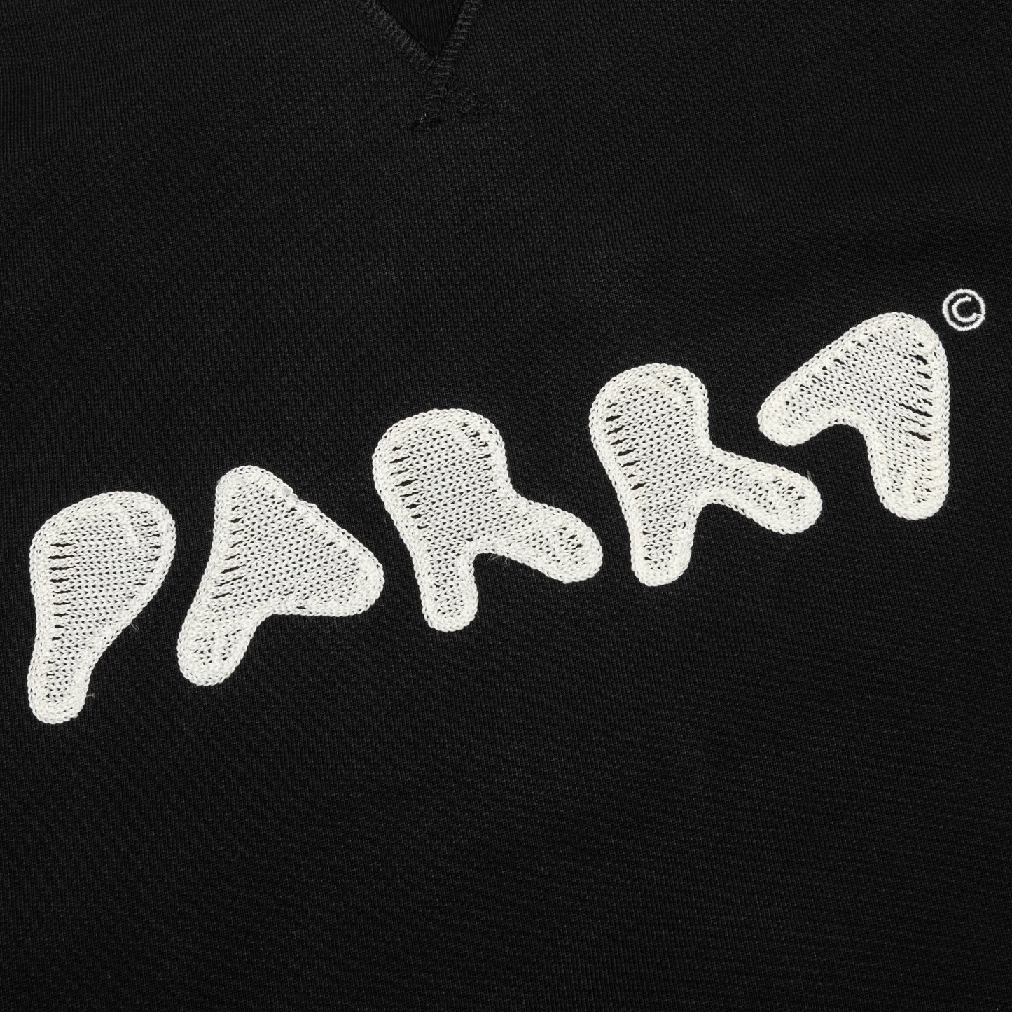 Blob Logo Crew Neck Sweatshirt Washed Black
