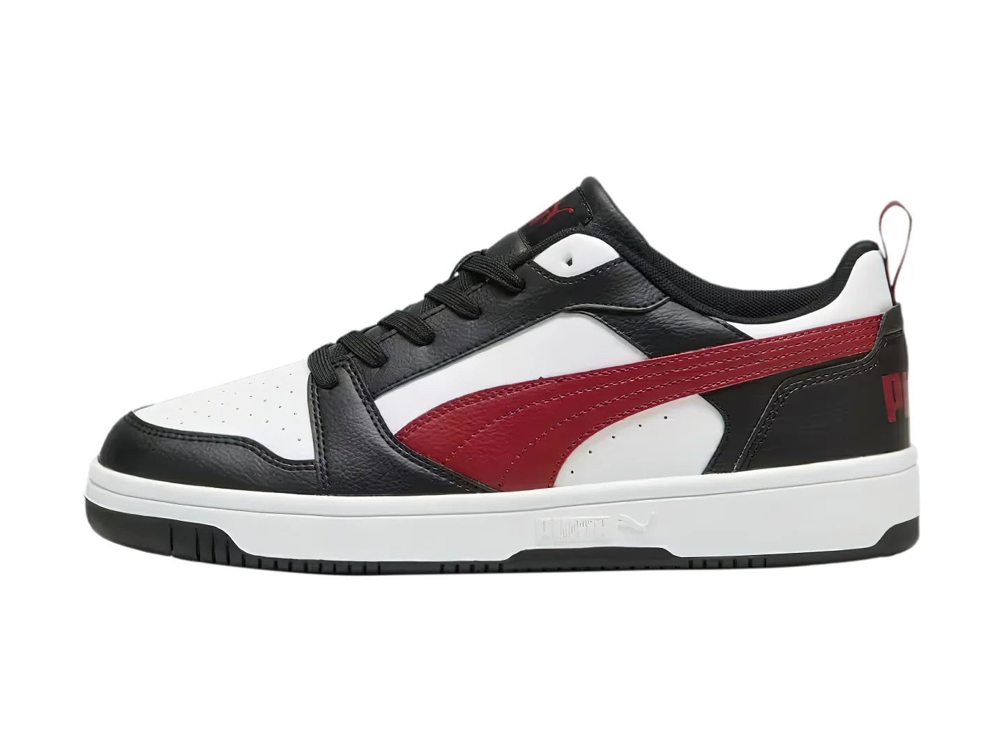 Tenis PUMA Rebound V6 Low Blanco con Rojo para Hombre