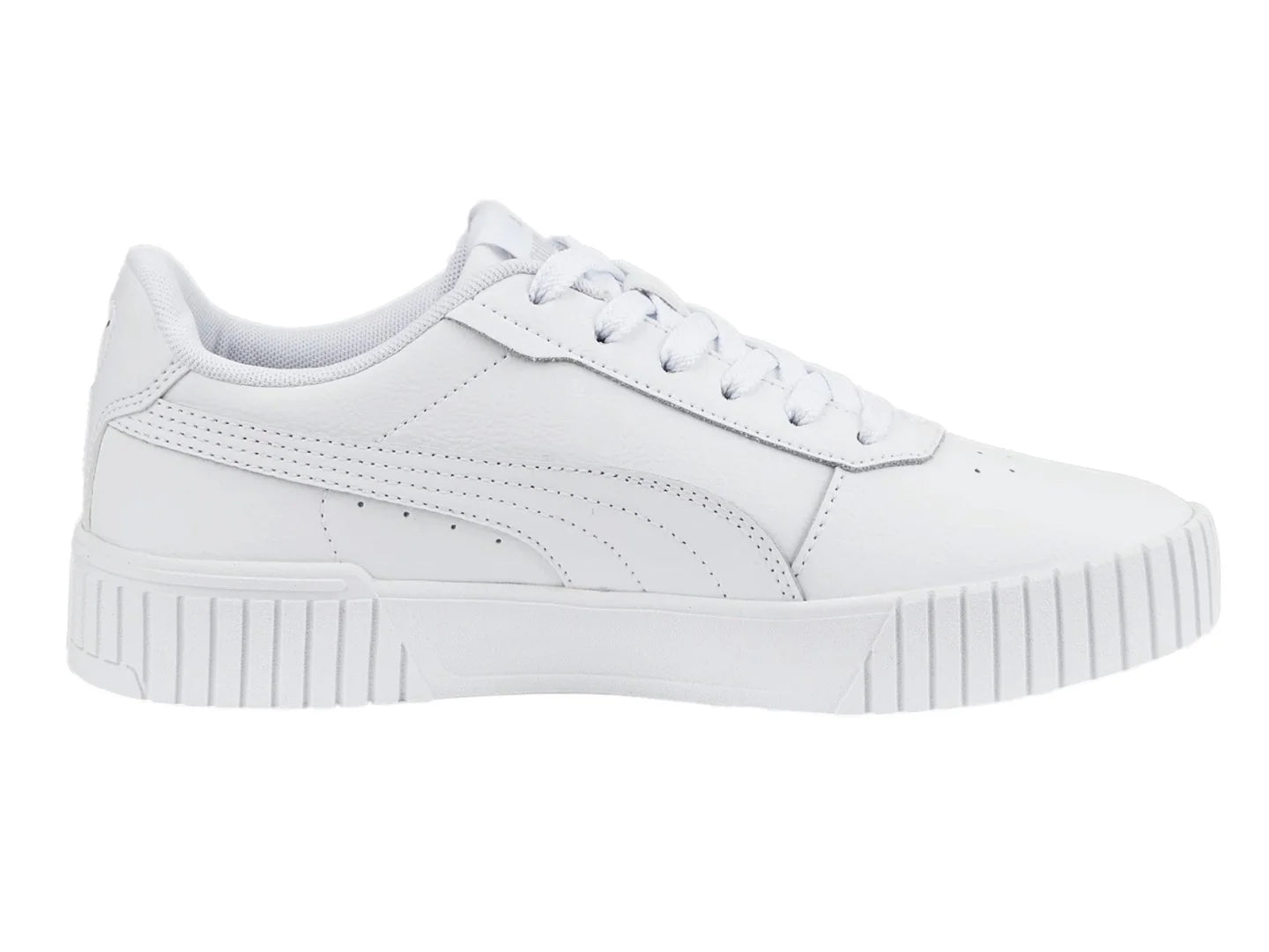 Tenis PUMA Carina 20 Blancos y Plata para Niña