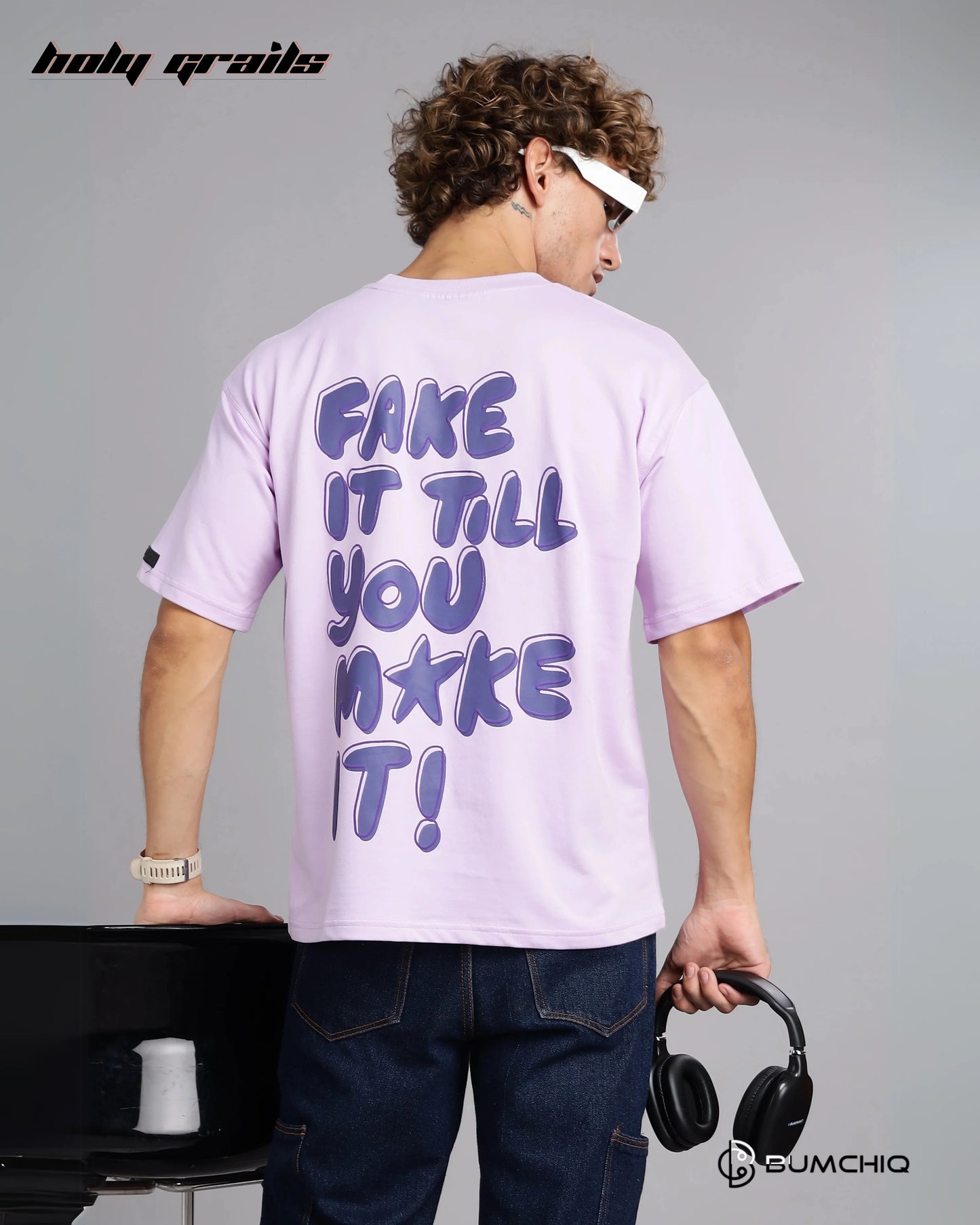 Fake Make Pink Oversize Tee HG x Bumchiq