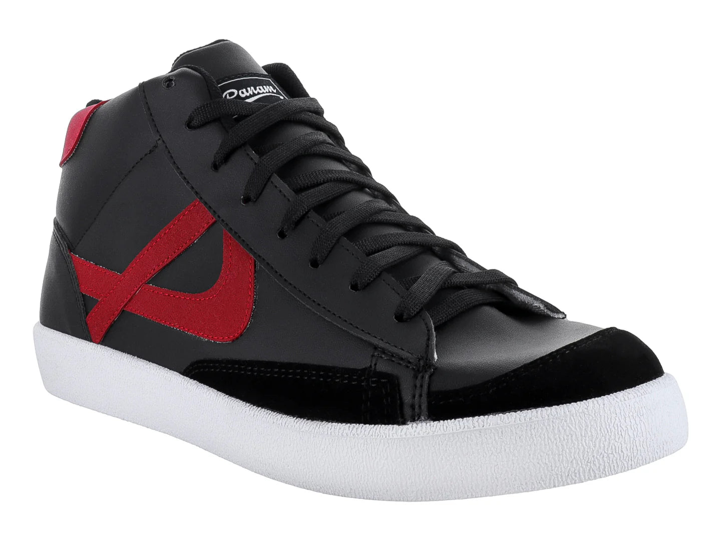 Tenis PANAM Negro y Rojo para Niño