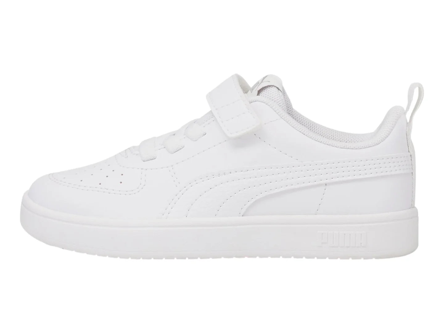 Tenis PUMA Rickie AC Blanco y Gris para Niño