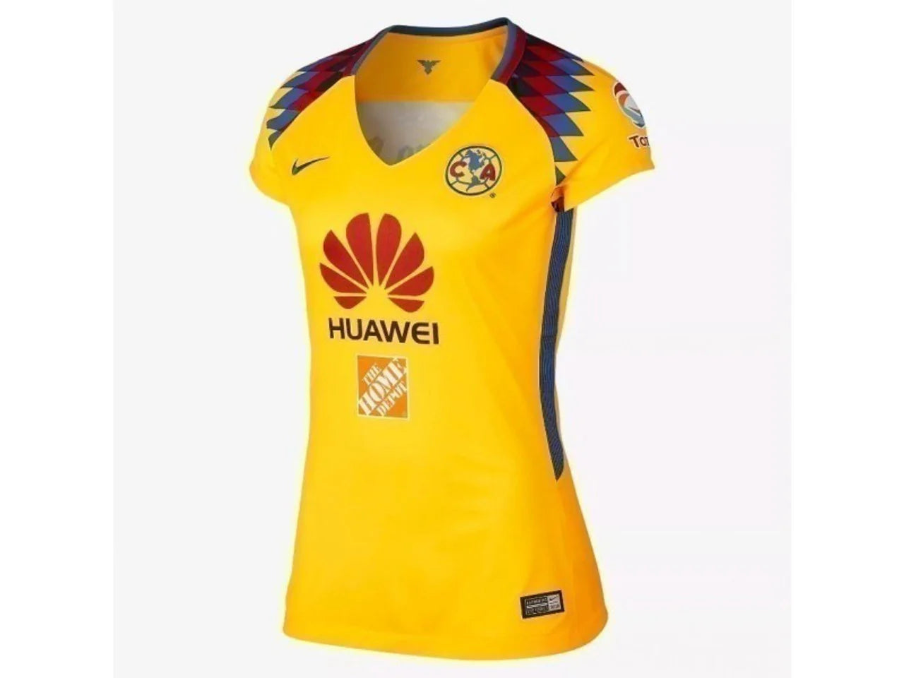 Nike Club America Womens Third Jersey 17 18 Yellow Royal