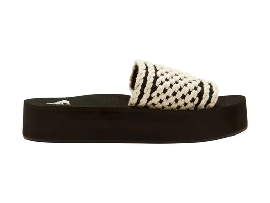 Sandalias Roxy Dayzie Negro y Blanco para Mujer