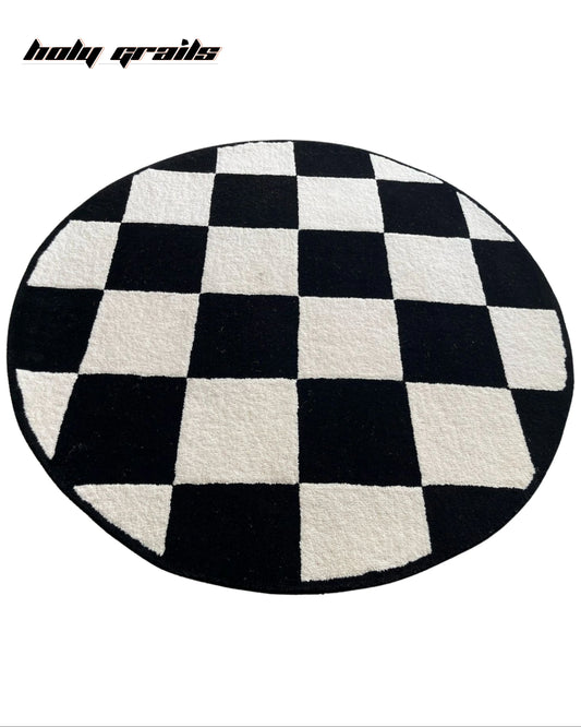 Checkmate BW Hand Tufted Rug