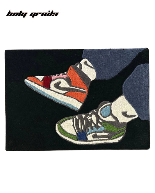 Kick Flex Black Hand Tufted Rug