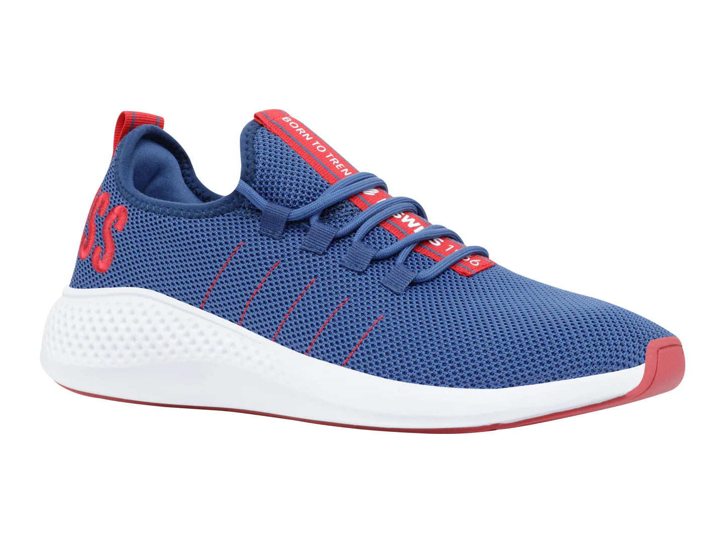 Tenis K Swiss New Flanagan Azul Marino y Rojo para Hombre