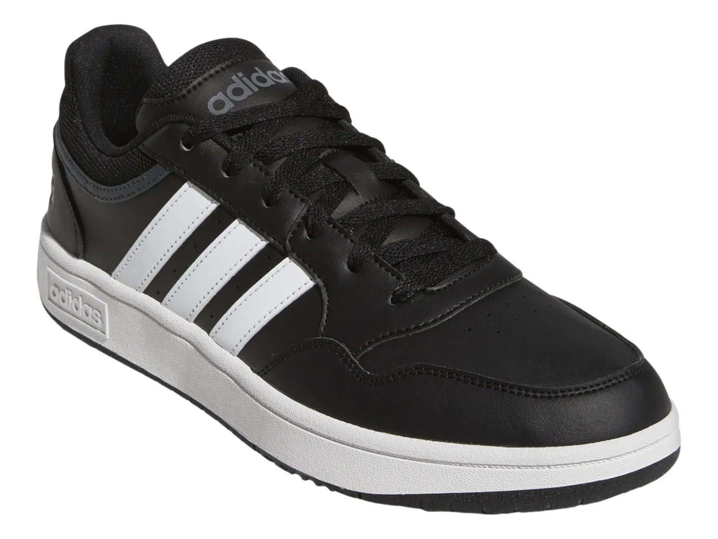 Tenis Adidas Hoops 30 Negro Blanco Gris para Hombre