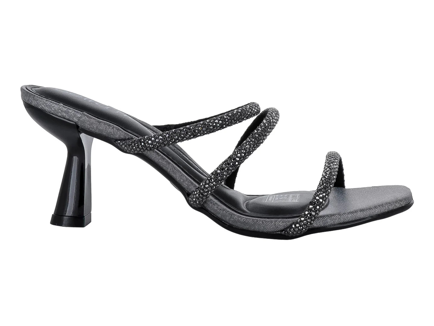 Sandalias de Tacón Beira Rio Negro Brillante Strass