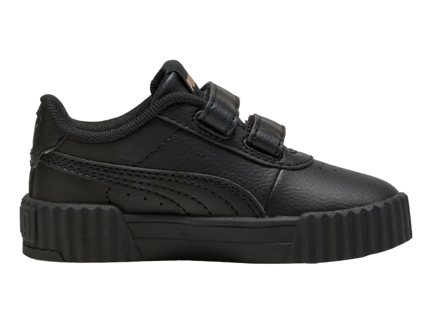 Tenis PUMA Carina 30 Negro y Oro para Niño