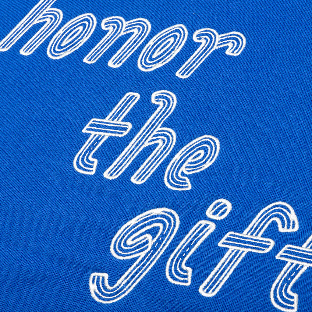 Cursive Honor Hoodie Blue