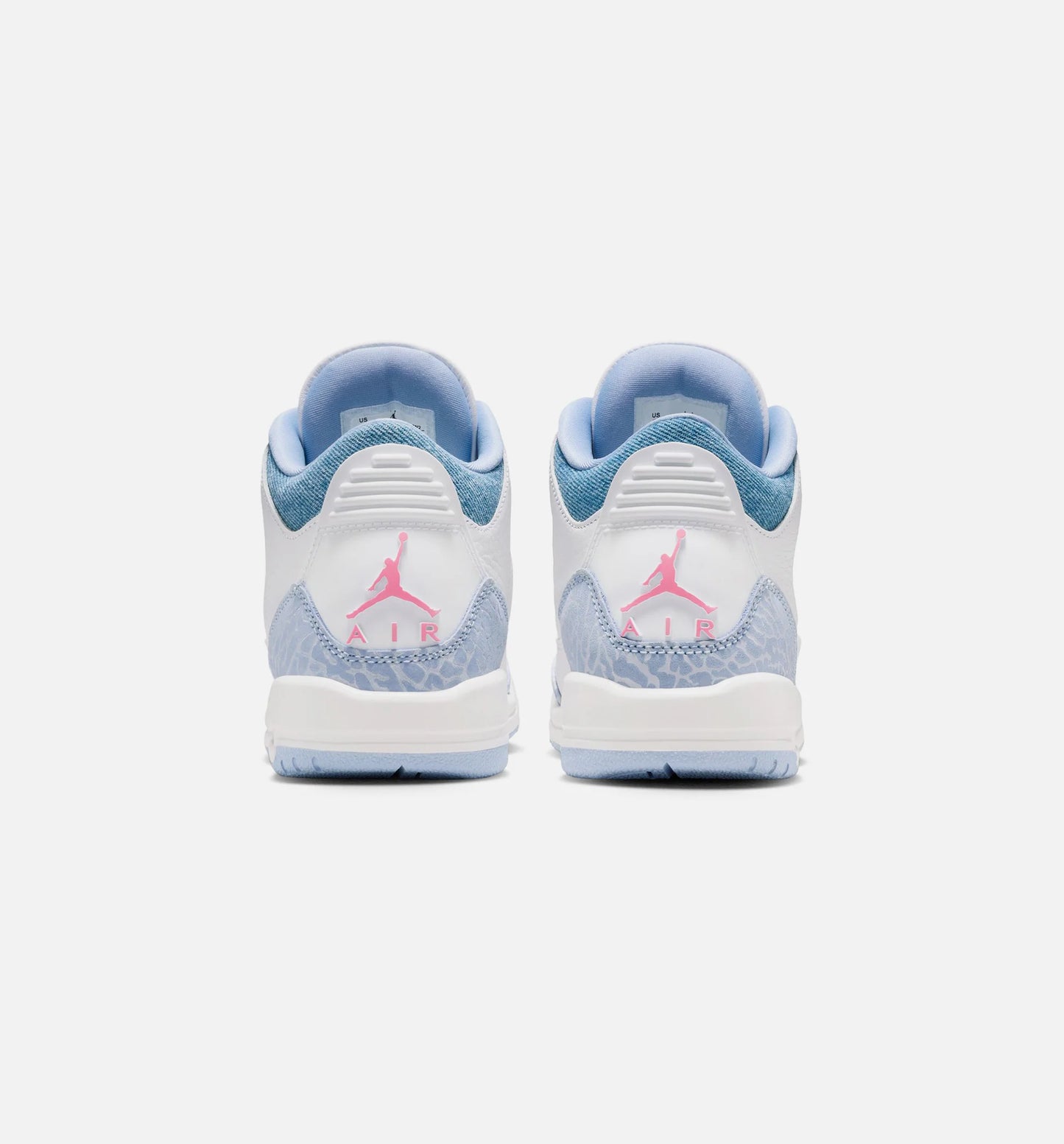 Air Jordan 3 Retro Cobalt Bliss Grade School Lifestyle Shoe White Cobalt Bliss Football Grey Pink Glow