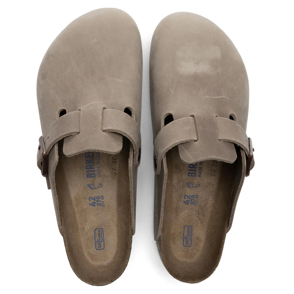 Wide Boston Soft Footbed Tobacco Brown