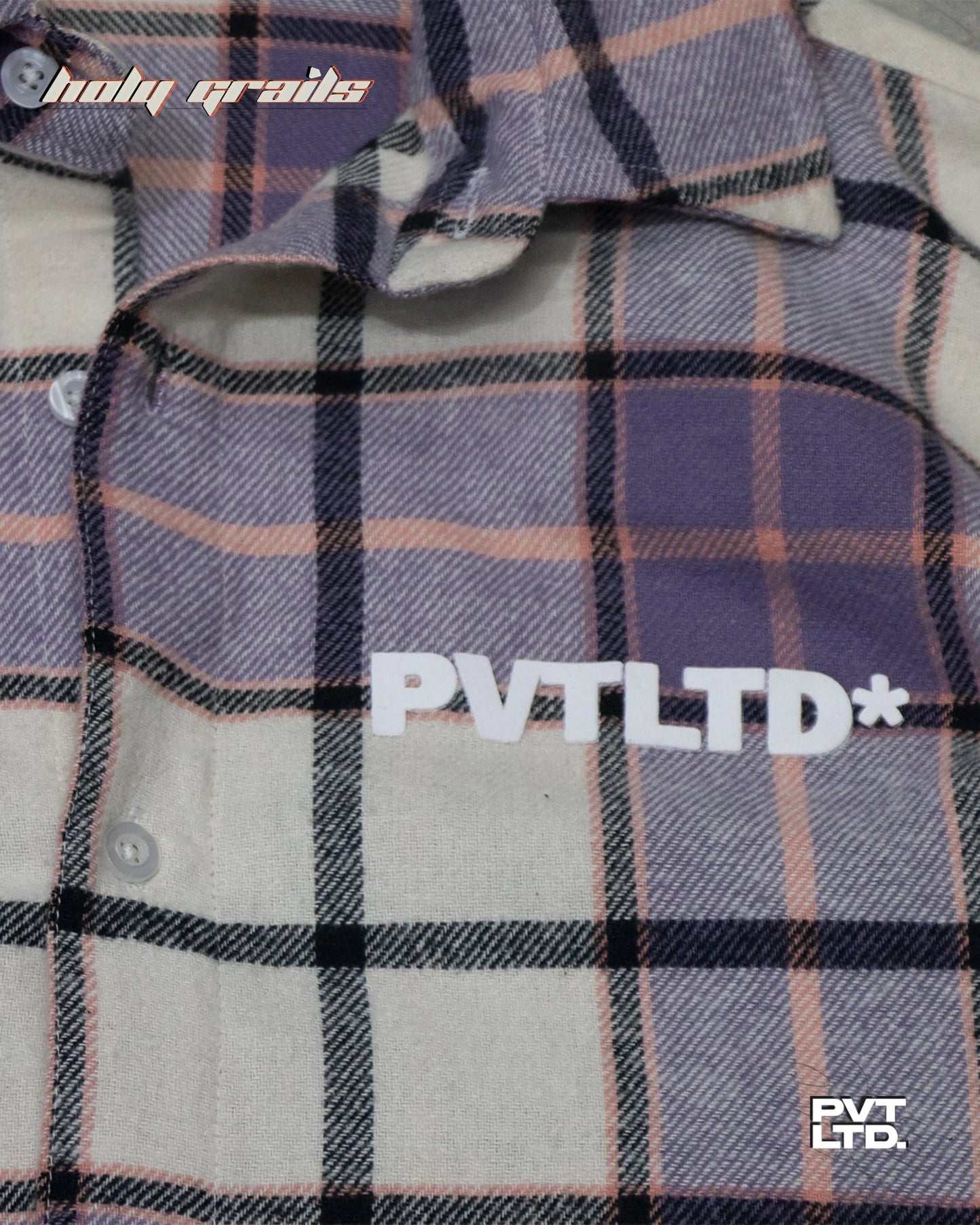 Purple Checkered Flannel Shirt HG x Pvt Ltd