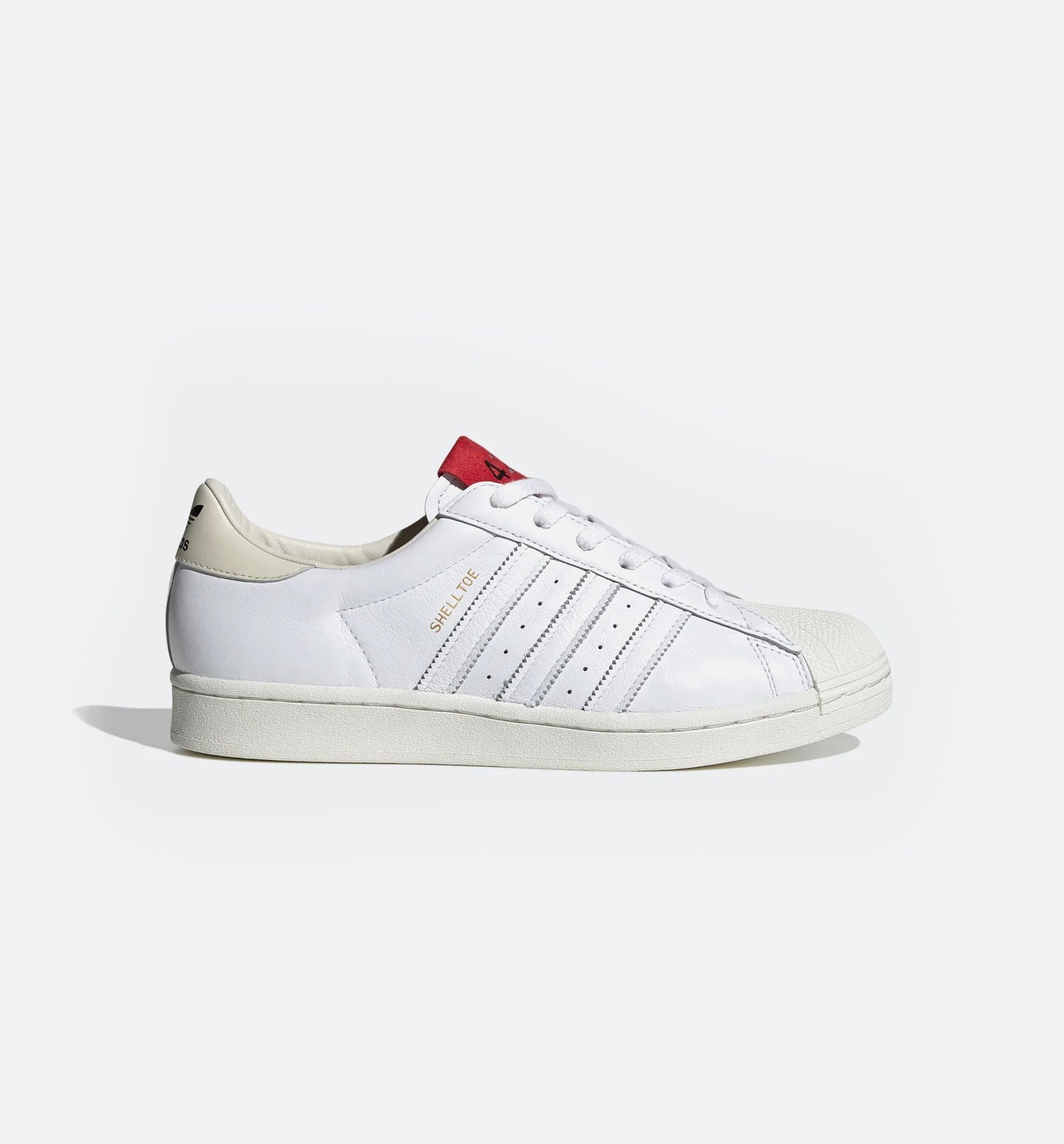 424 Shell Toe Mens Lifestyle Shoe White Red