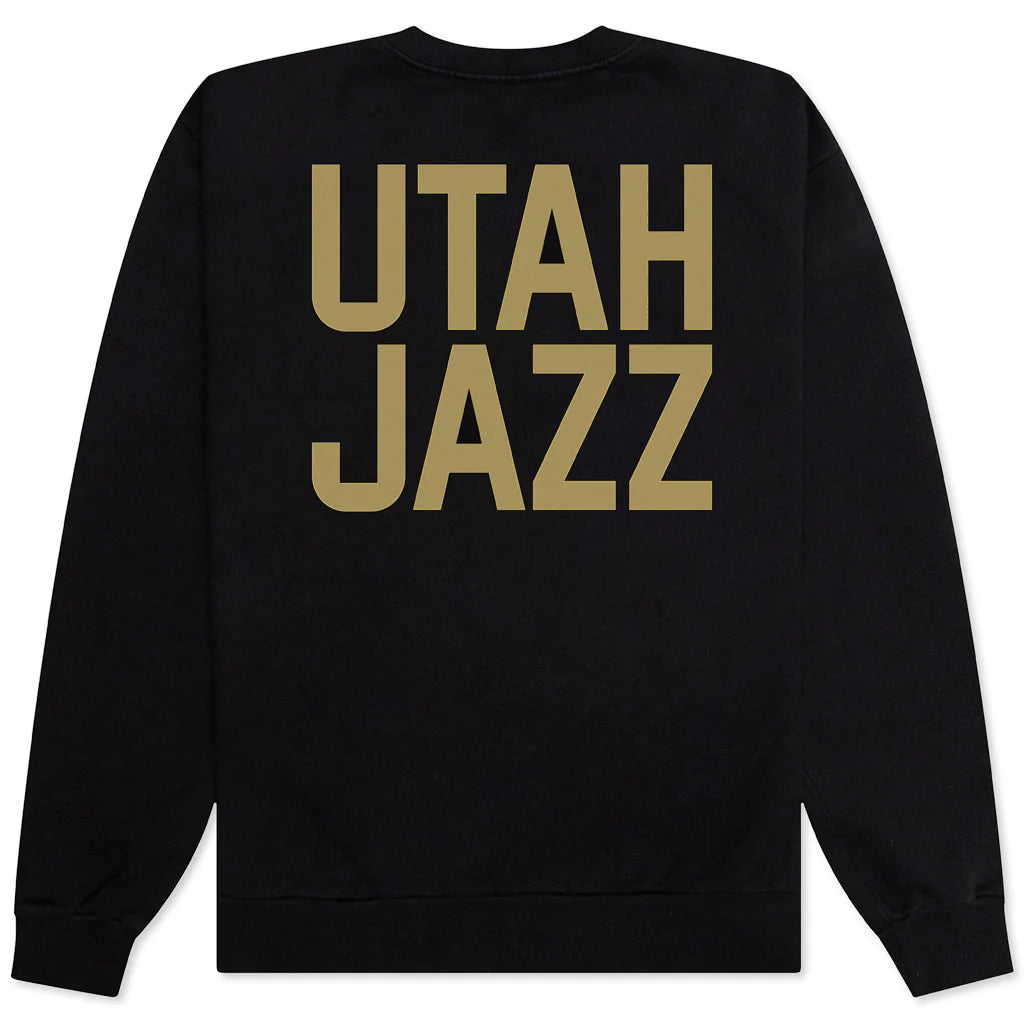 NBA Utah Jazz High Note Crewneck Sweater Black