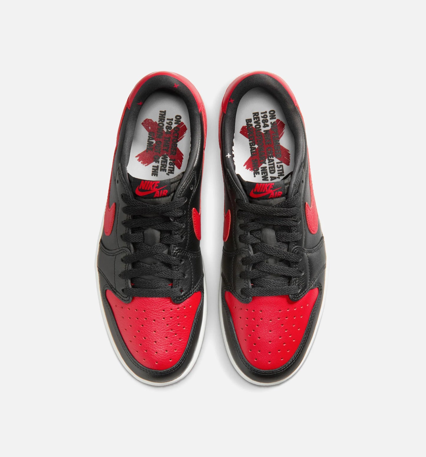 Air Jordan 1 Retro Low OG Banned Mens Lifestyle Shoe Black Black Varsity Red Summit White Free Shipping