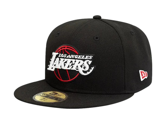 Gorra New Era Los Angeles Lakers Negro Rojo
