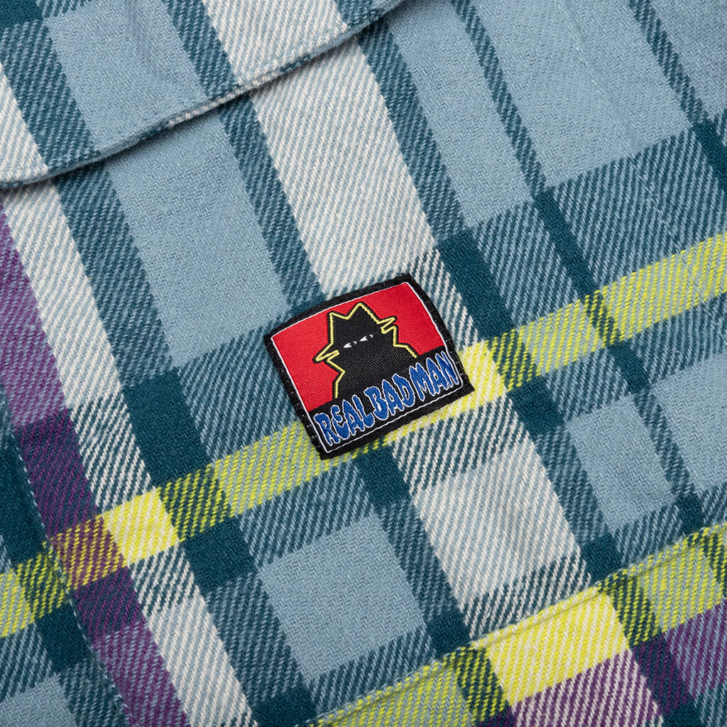 Work Flannel Shirt Blue
