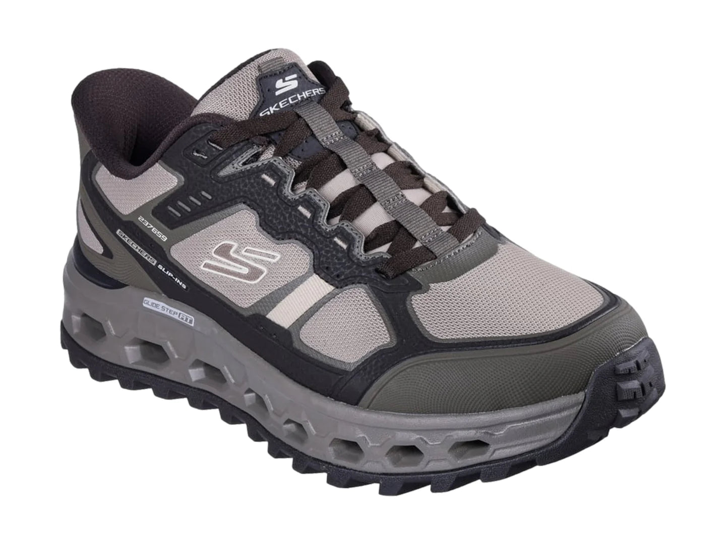 Tenis Skechers Outdoors Negro y Gris para Hombre