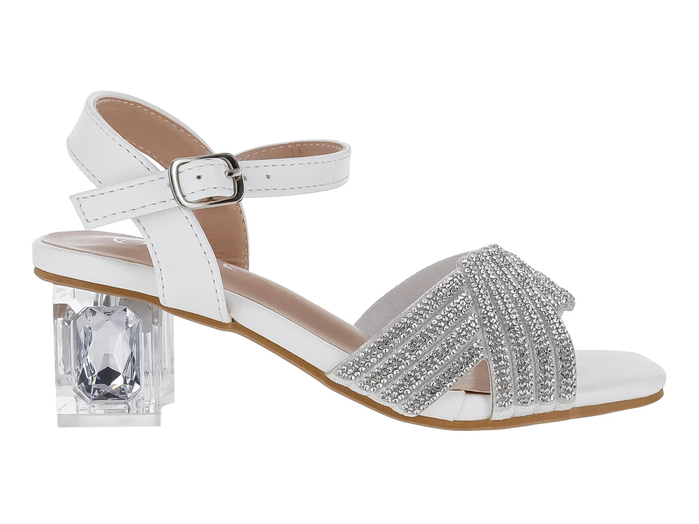 Sandalias Elegantes ROZE Blancas para Niña