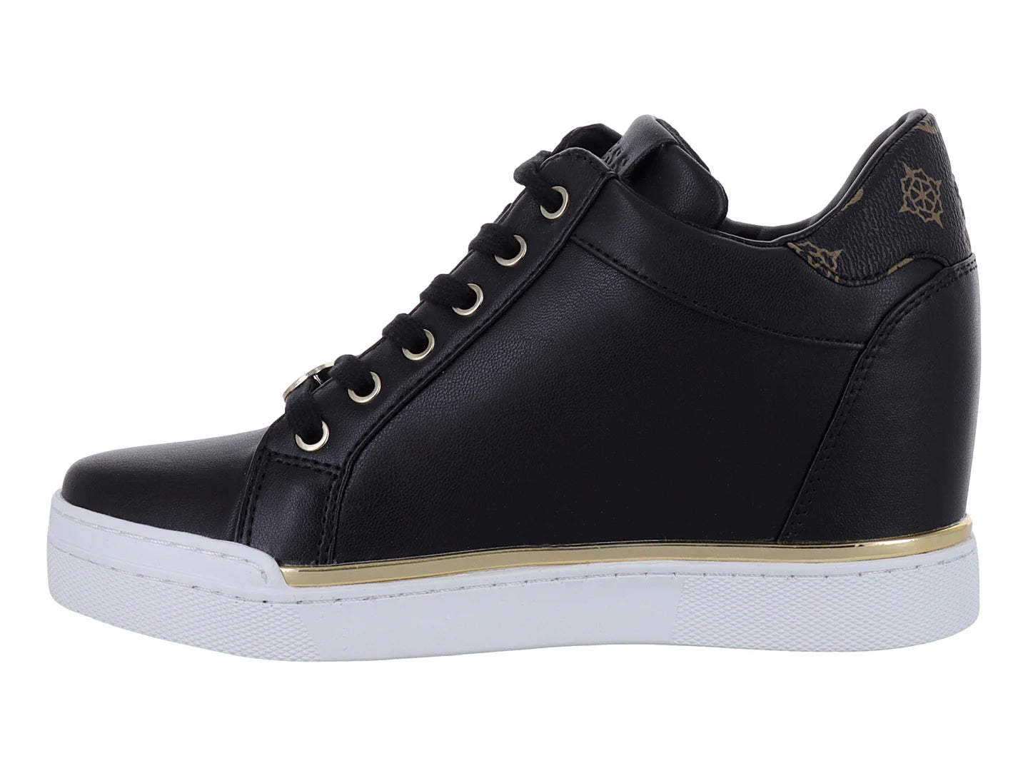 Tenis Casuales Guess Negros y Cafés para Mujer