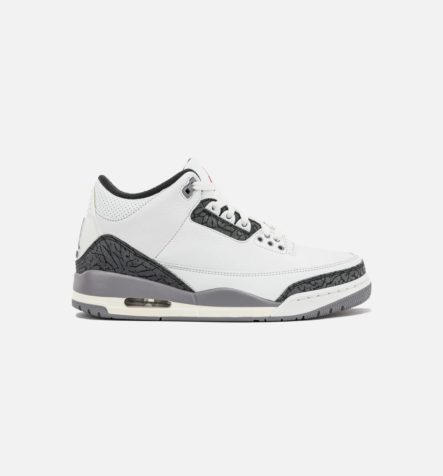 Air Jordan 3 Retro Cement Grey Mens Lifestyle Shoe Summit White Fire Red Cement Grey Black