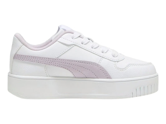 Tenis PUMA Carina Street Blanco y Morado para Niña