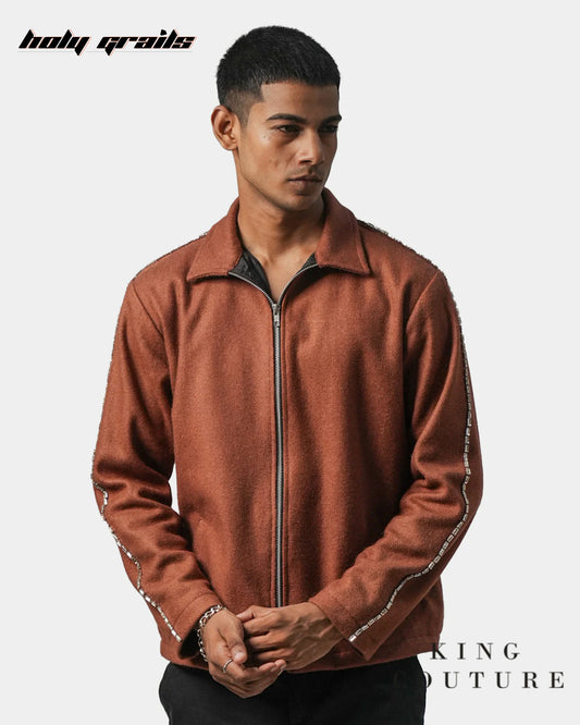 Terracotta Zipper Jacket HG x King Couture