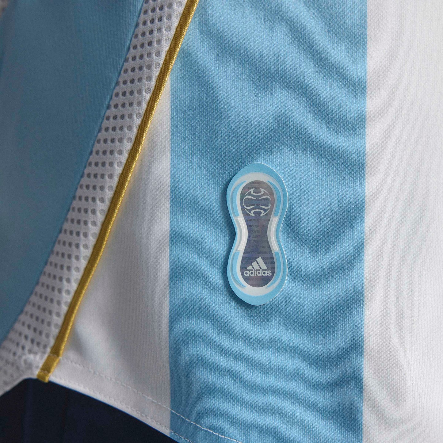 adidas Argentina Home Messi Mens Soccer Jersey 2006 White Sky Blue