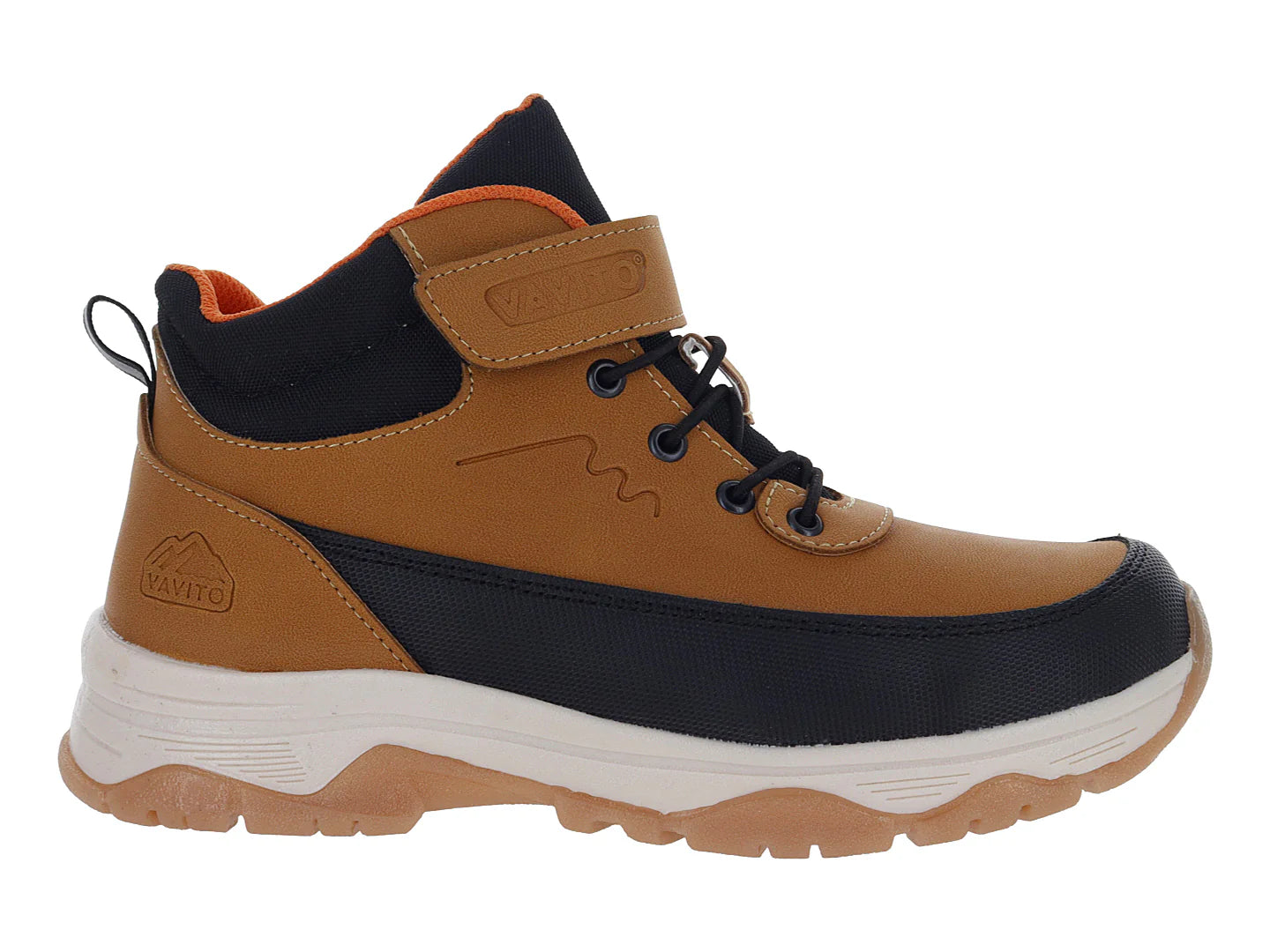 Tenis de Excursionismo Vavito Color Camel para Niño