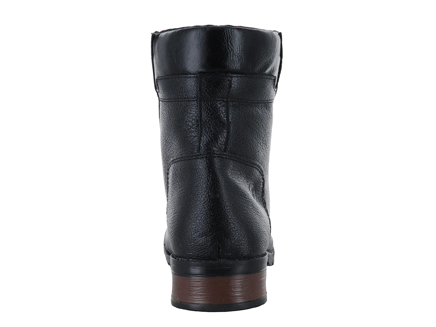 Botas Militares Nevada Piel Sorrento Negro para Mujer