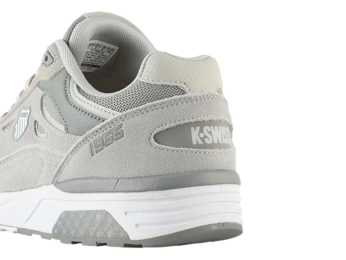 Tenis K Swiss Contender Gris y Blanco para Hombre