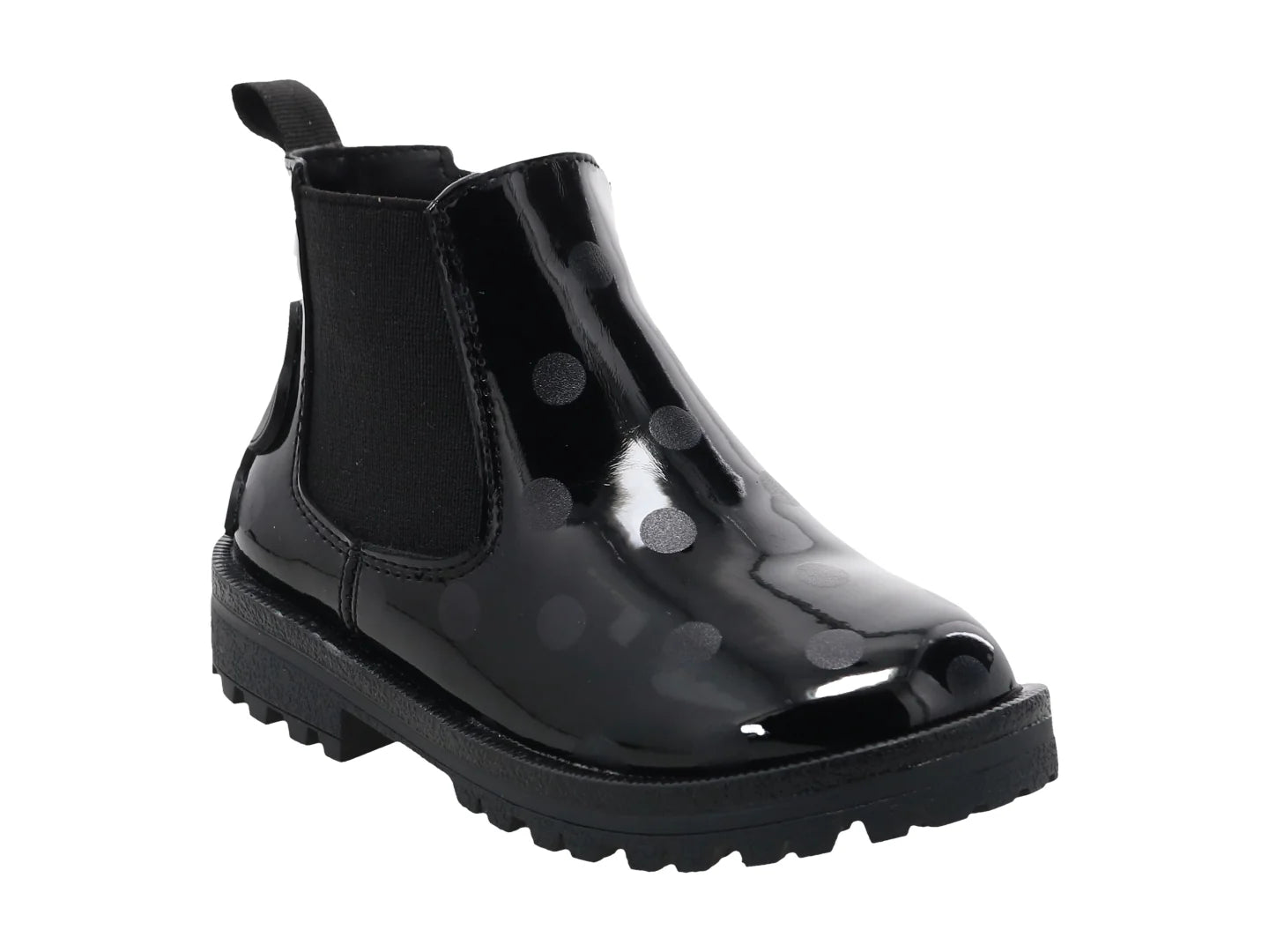 Botas Tropicana Charol Dots Negro para Niña