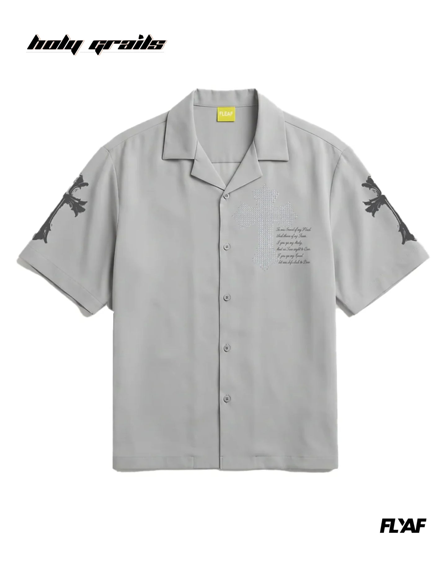 Poly Crossstar Grey Half Sleeve Shirt HG x FLYAF